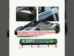 การเยียวยาตัวเอง 7.5 มิล ลายสีสว่างสูง ภาพปกป้อง PPF Anti-scratch Car Wrap